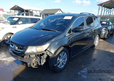 2014 Honda Odyssey Ex-L z USA, uszkodzony, nr VIN 5FNRL5H65EB063706